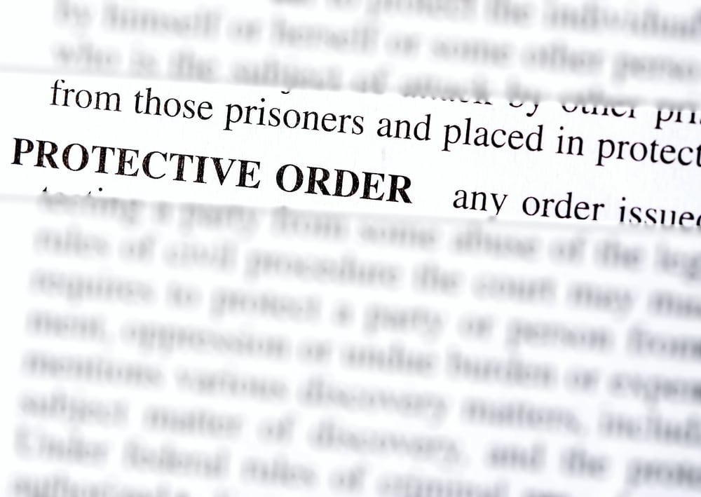 CloseUpPhotoOfTheWordsProtectiveOrder