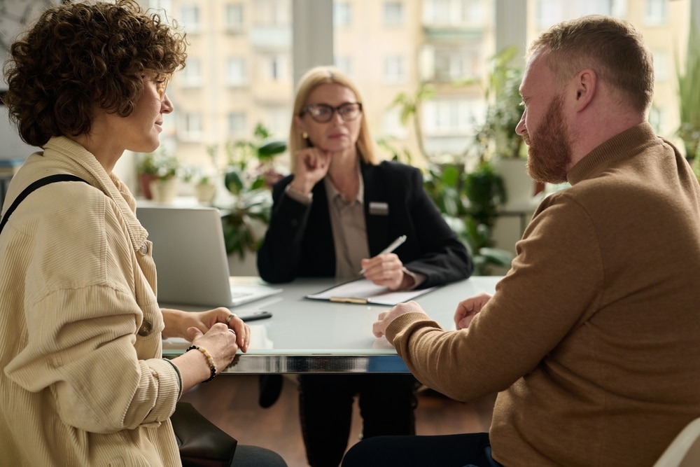 BackViewPortraitOfCoupleConsultingAttorney BackViewPortraitOfCoupleConsultingAttorney