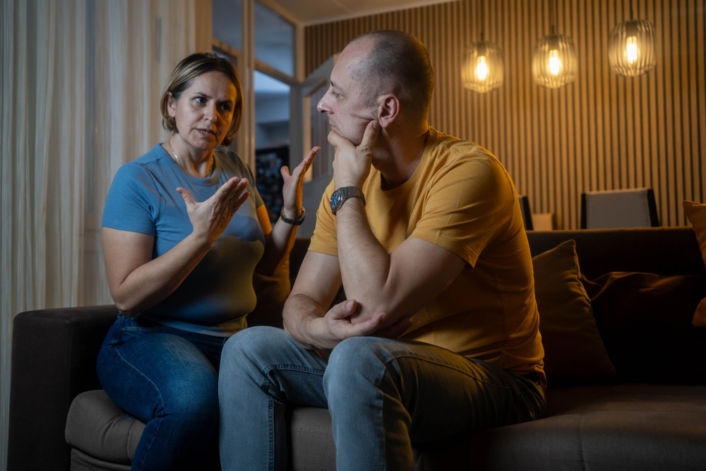 AngryCoupleArguingAndShoutingBlamingEachOtherFrustratedHusband