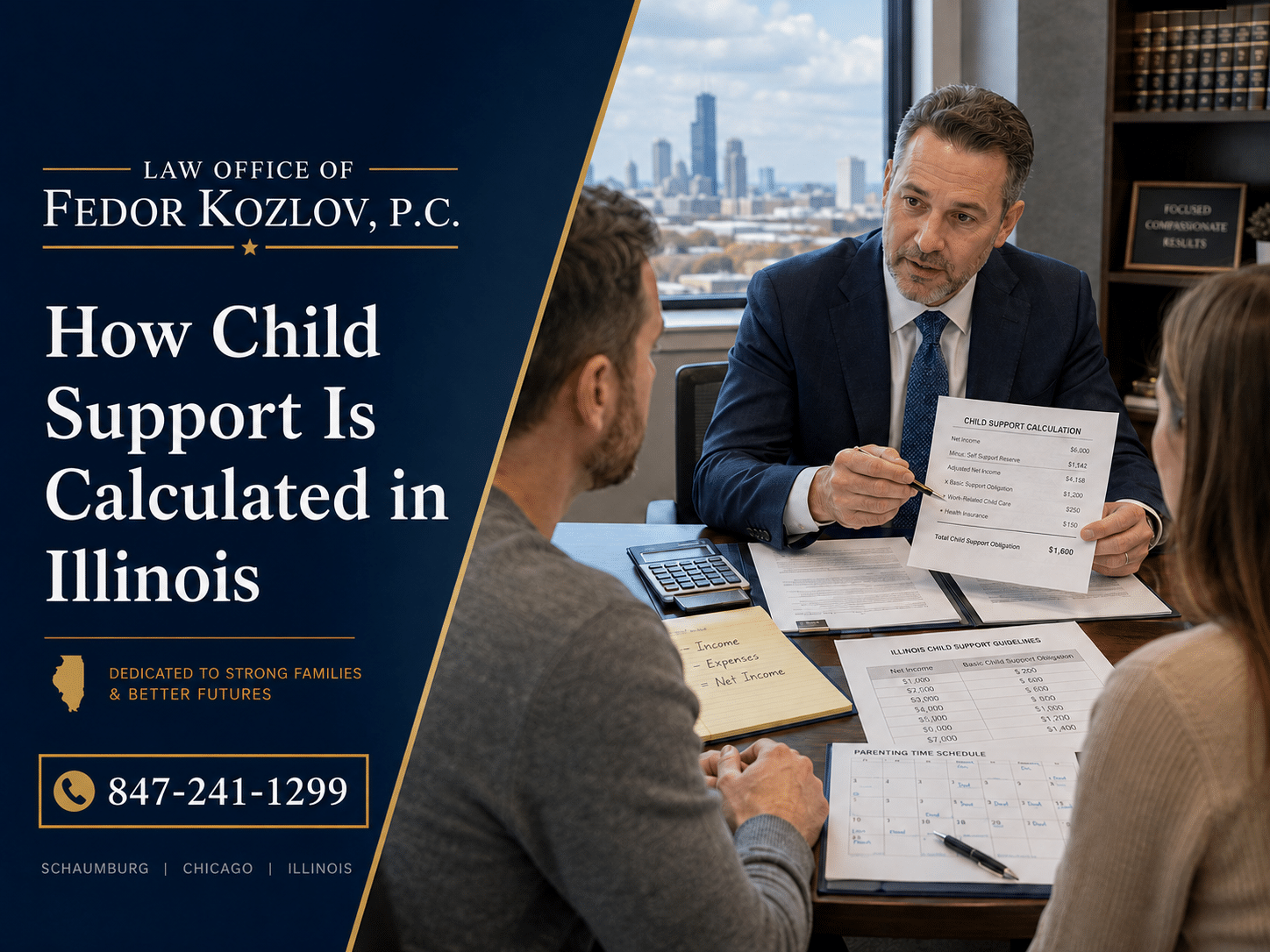 How Child Support Is Calculated in Illinois Left panel ad: