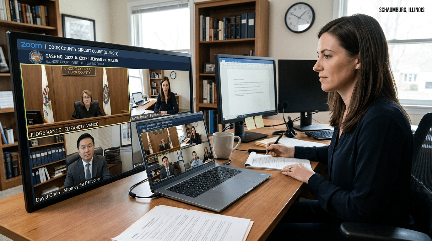 Virtual Divorce Hearings In Illinois