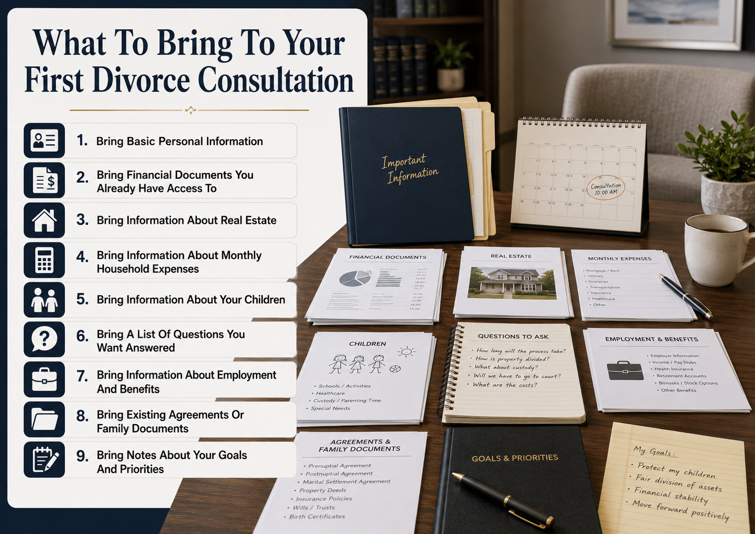 What Documents Should You Gather Before Discussing Divorce