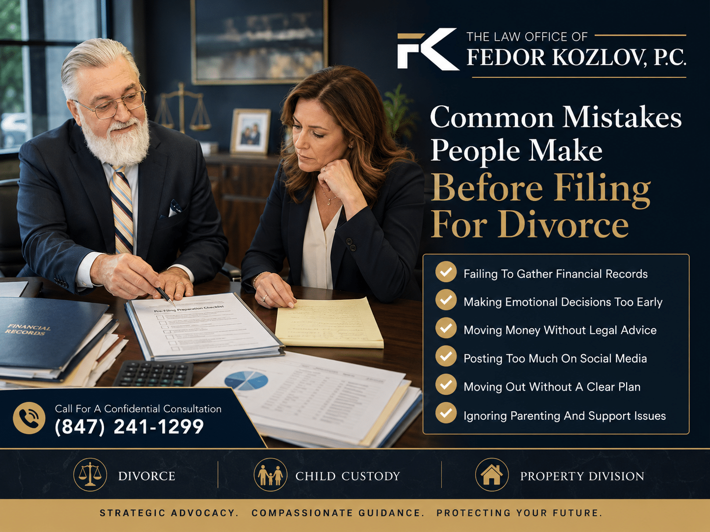 Common Mistakes People Make Before Filing For Divorce