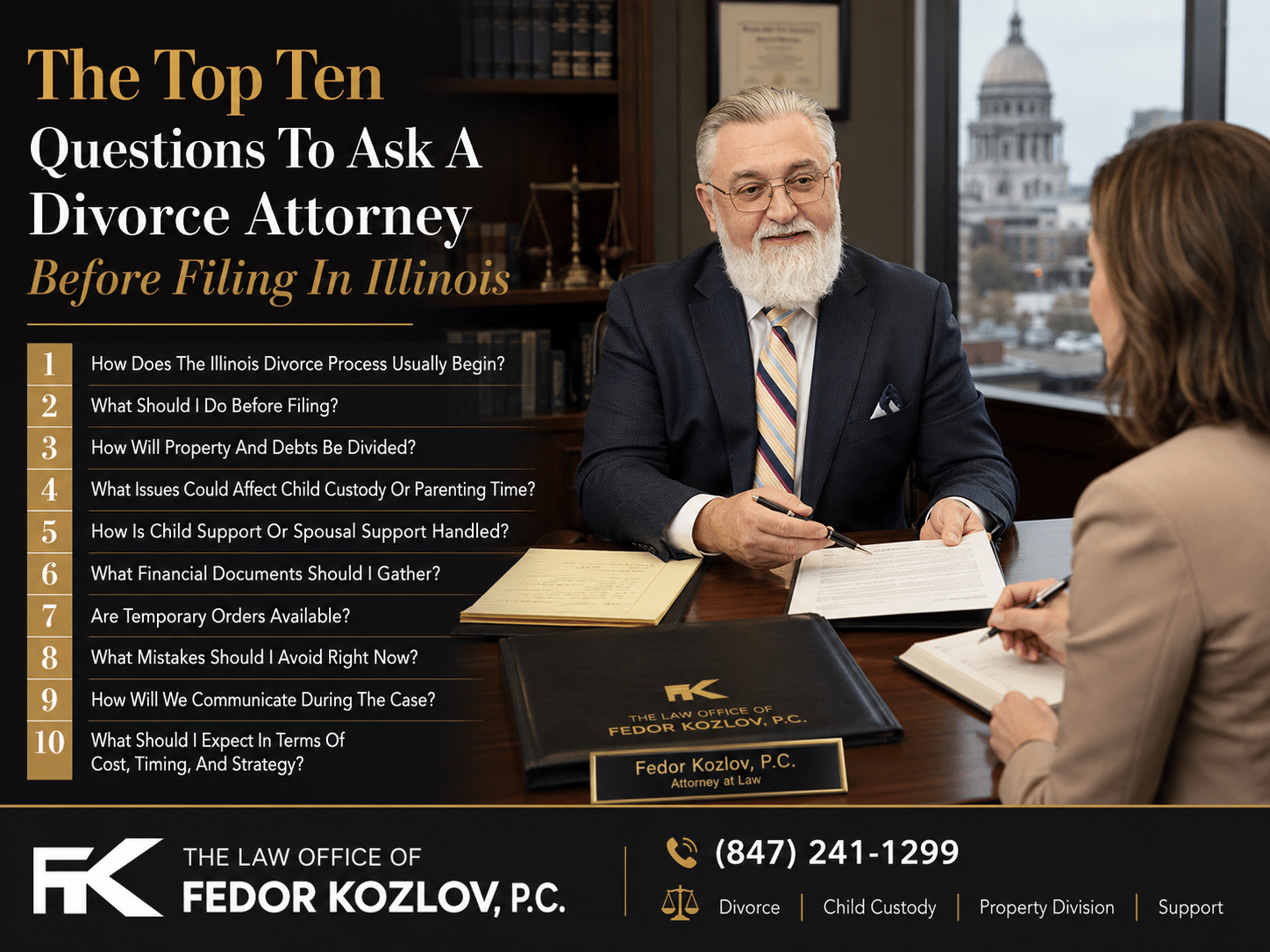 The Top Ten Questions To Ask A Divorce Attorney Before Filing In Illinois The Top Ten Questions To Ask A Divorce Attorney Before Filing In Illinois